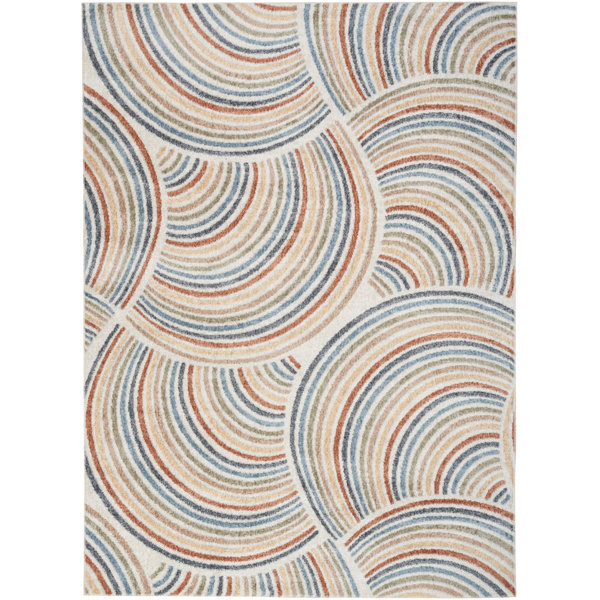 Wade Logan® Aramus Abstract Machine Woven Polyester Rug & Reviews Wayfair